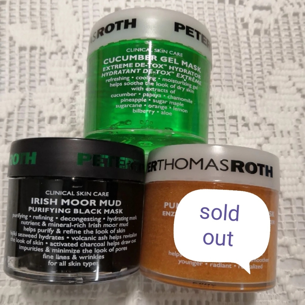Peter thomas roth pumpkin/Irish moor mud mask